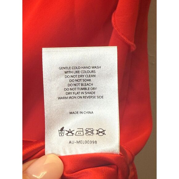 White Fox Like That Mini Dress Women’s Size Large Red Cocktail Party NEW - Picture 9 of 13